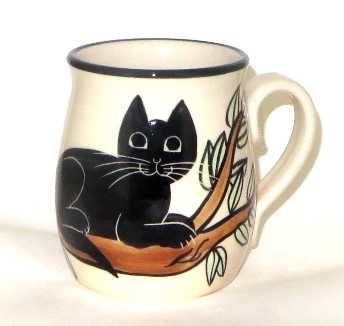 Cat Lying -Deluxe Mug - Click Image to Close